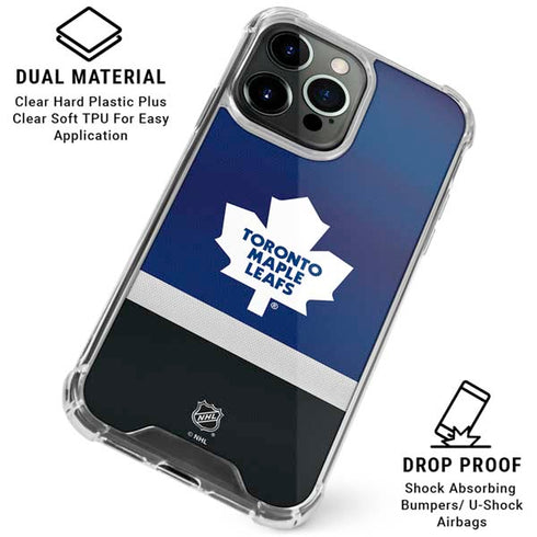 NHL Toronto Maple Leafs Jersey iPhone 16 Pro Clear Case